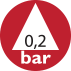 Pression minimum 0,2 bar